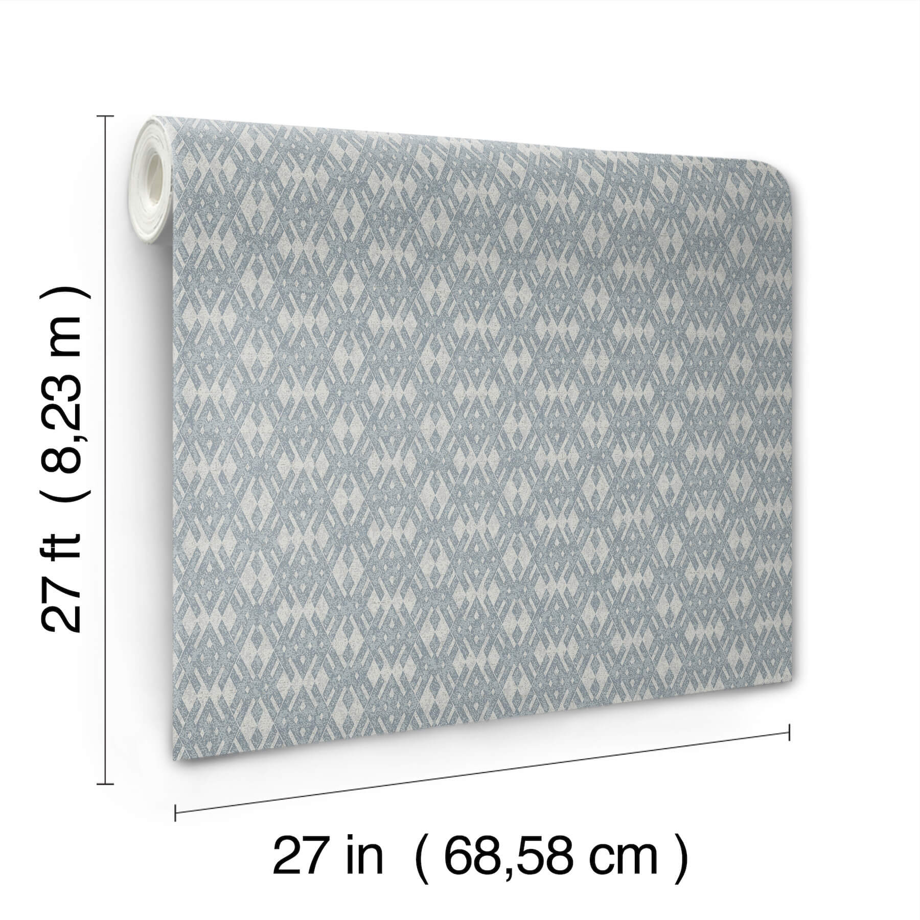 radcliffe-blue-diamond-motif-wallpaper-york-wallcoverings-4211-83546 - York Wallcoverings Wallpaper