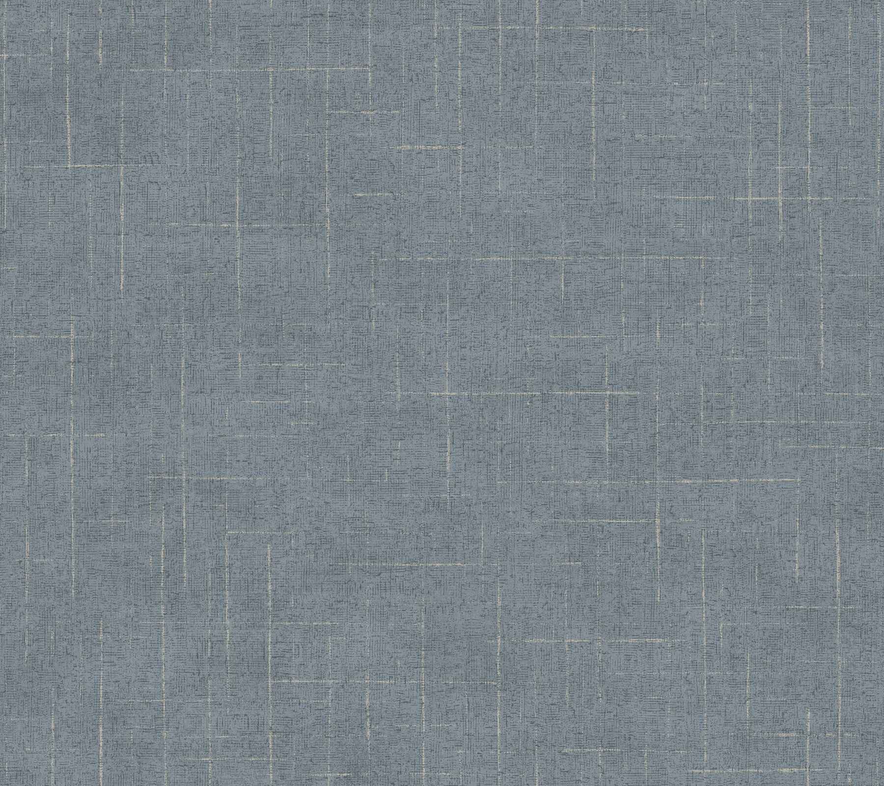 Saratoga Blue Faux Linen Wallpaper - York Wallcoverings - 4211-83548