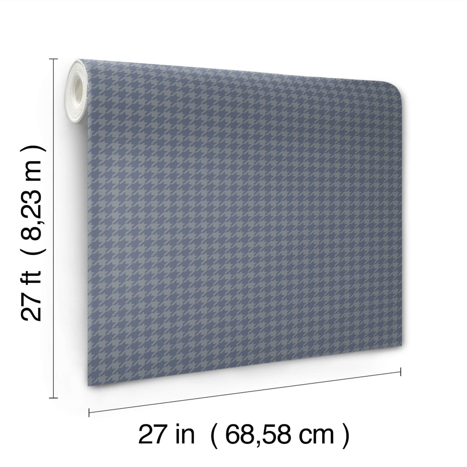 watson-blue-houndstooth-wallpaper-york-wallcoverings-4211-83560 - York Wallcoverings Wallpaper