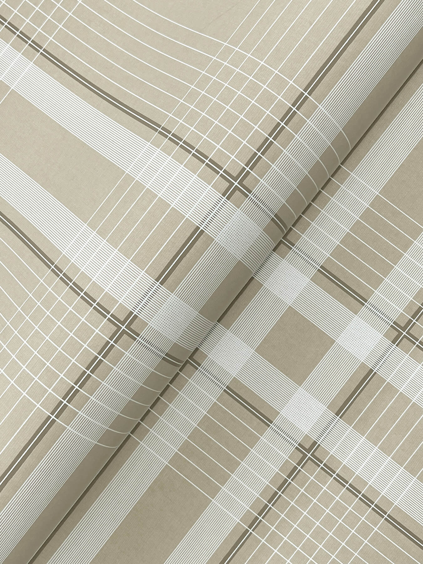country-club-plaid-taupe-faux-linen-wallpaper-york-wallcoverings-4211-83564 - York Wallcoverings Wallpaper