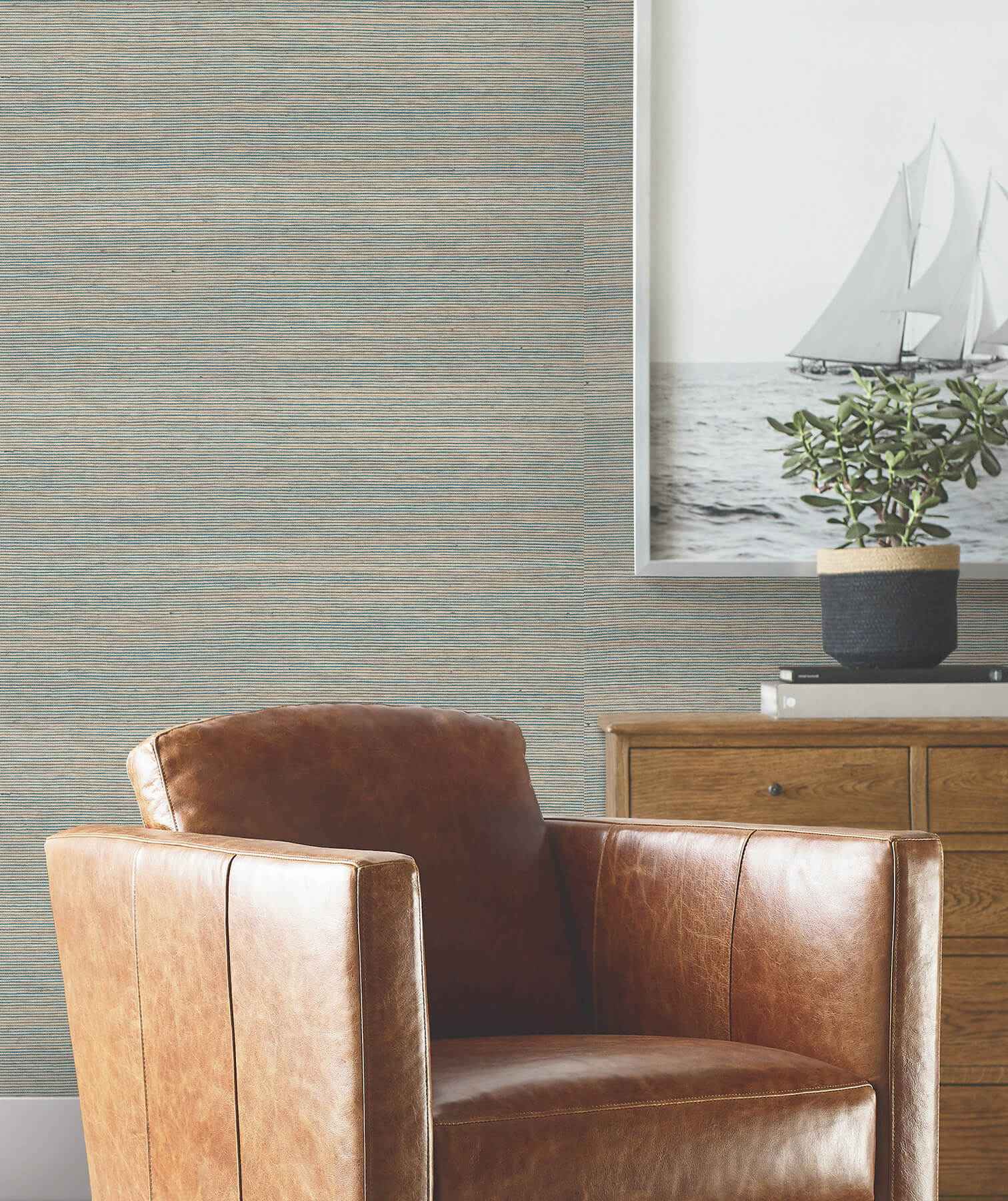 Warwick Navy Loomed Wallpaper - York Wallcoverings - 4211-83573 - York Wallcoverings Wallpaper