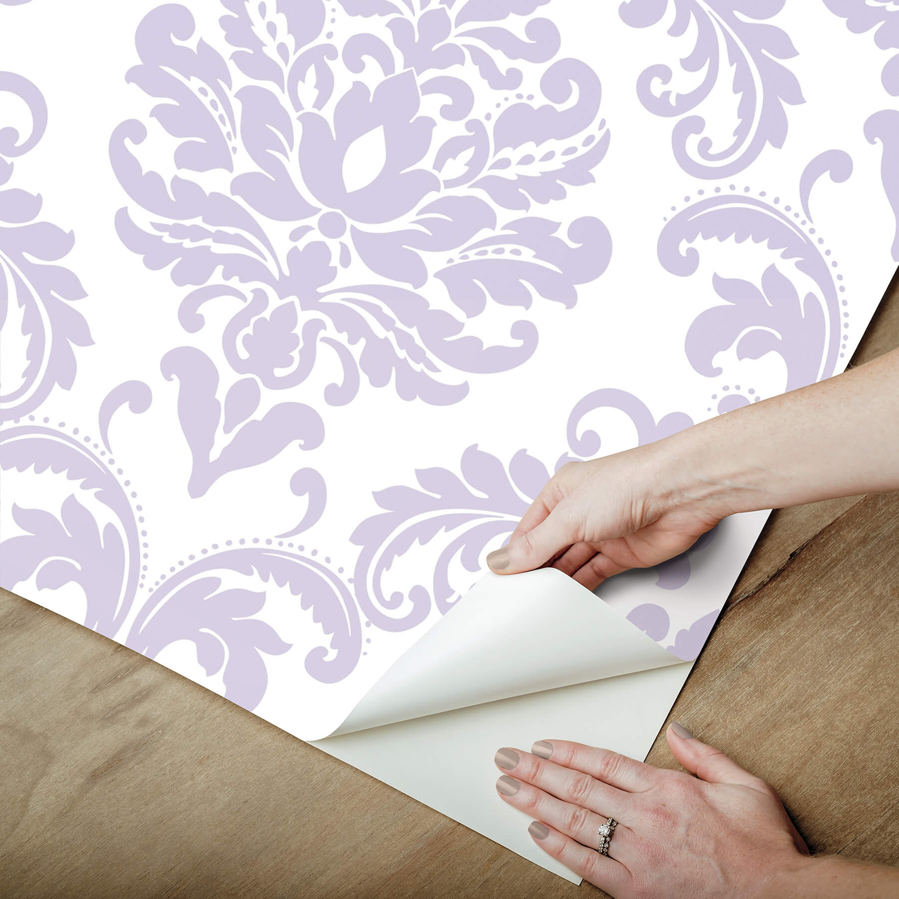 purple-ariel-peel-and-stick-wallpaper-york-wallcoverings-nu1396 - York Wallcoverings Wallpaper