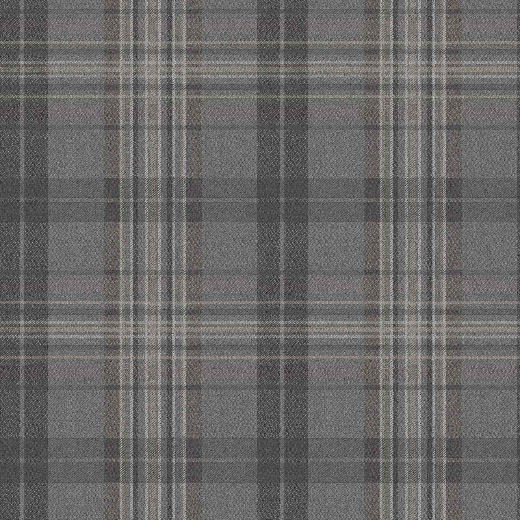 Austin Charcoal Plaid Wallpaper - York Wallcoverings - 4192-330215