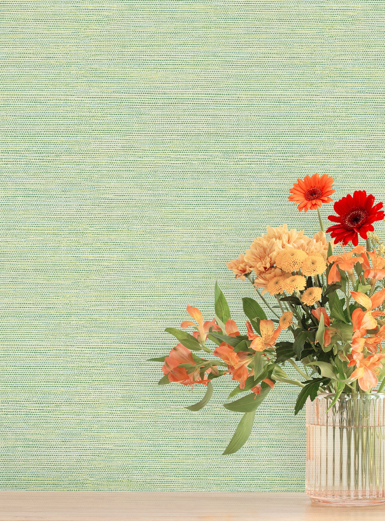 agave-green-faux-grasscloth-wallpaper-york-wallcoverings-4197-24284 - York Wallpaper Wallpaper