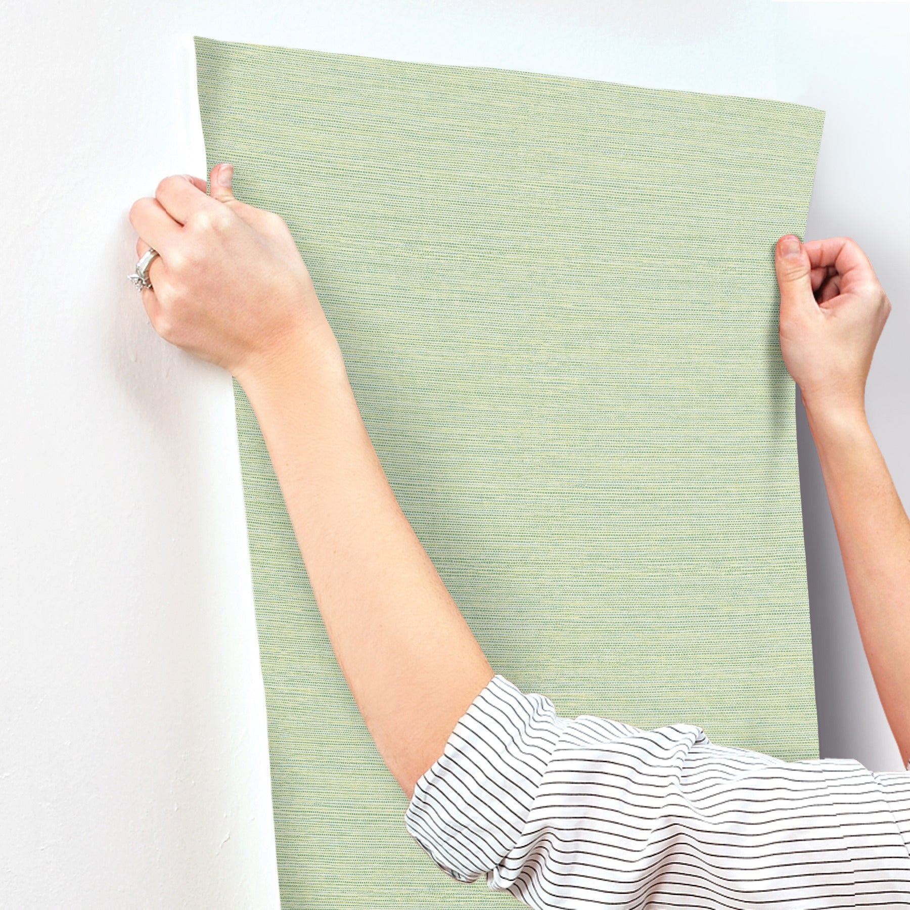 agave-green-faux-grasscloth-wallpaper-york-wallcoverings-4197-24284 - York Wallpaper Wallpaper