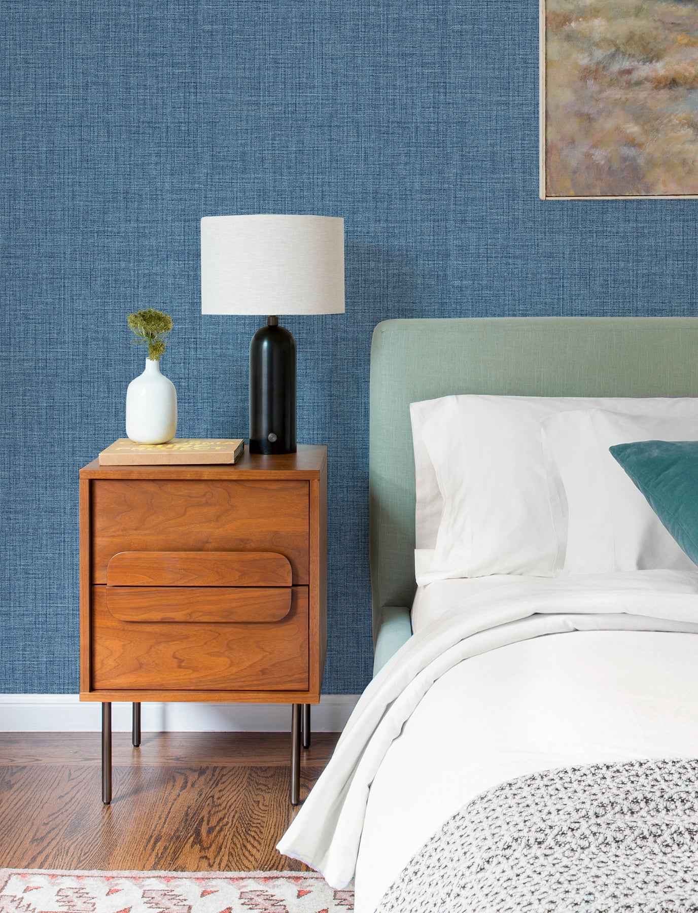 Lanister Blue Texture Wallpaper - York Wallcoverings - 4197-26232 - York Wallcoverings Wallpaper