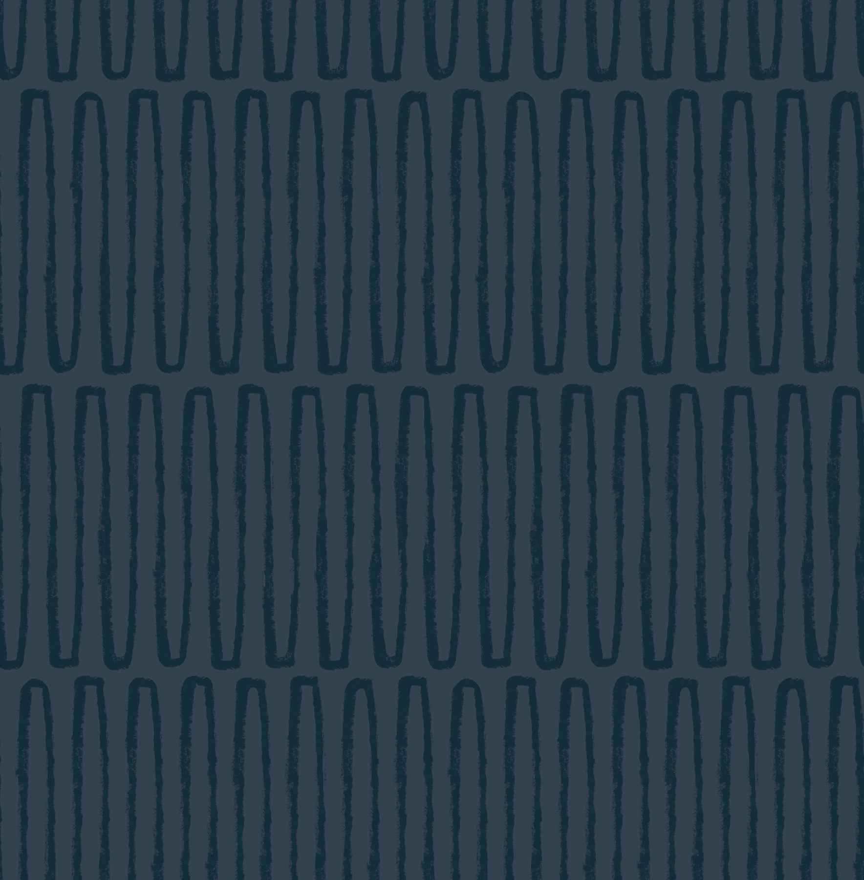 Lars Navy Retro Wave Wallpaper - York Wallcoverings - 4197-26502 - York Wallcoverings Wallpaper