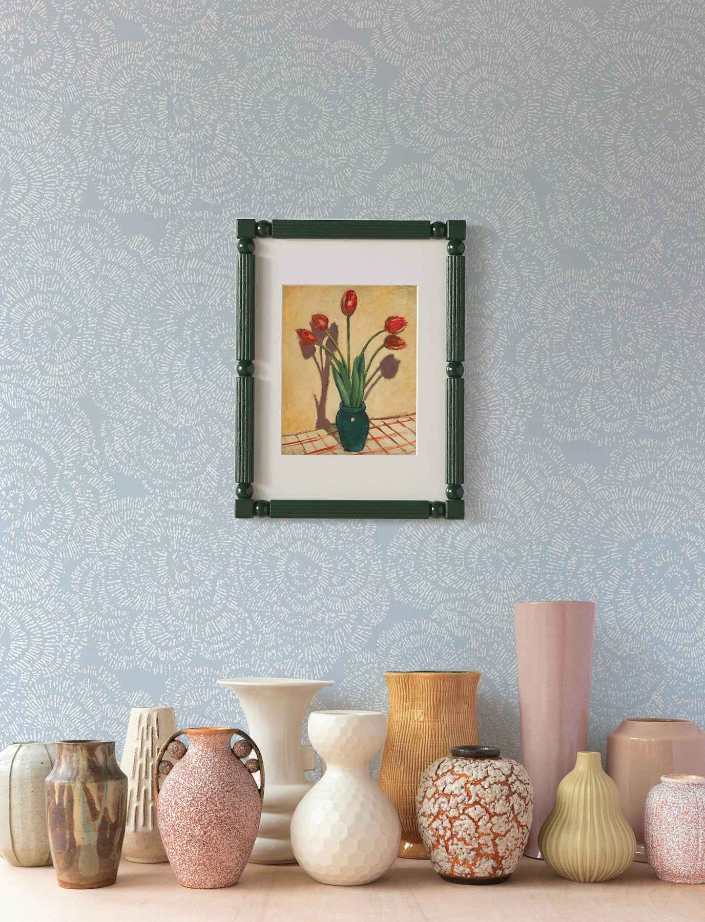 Ambroise Light Blue Abstract Floral Wallpaper - York Wallcoverings - 4197-27850 - York Wallcoverings Wallpaper