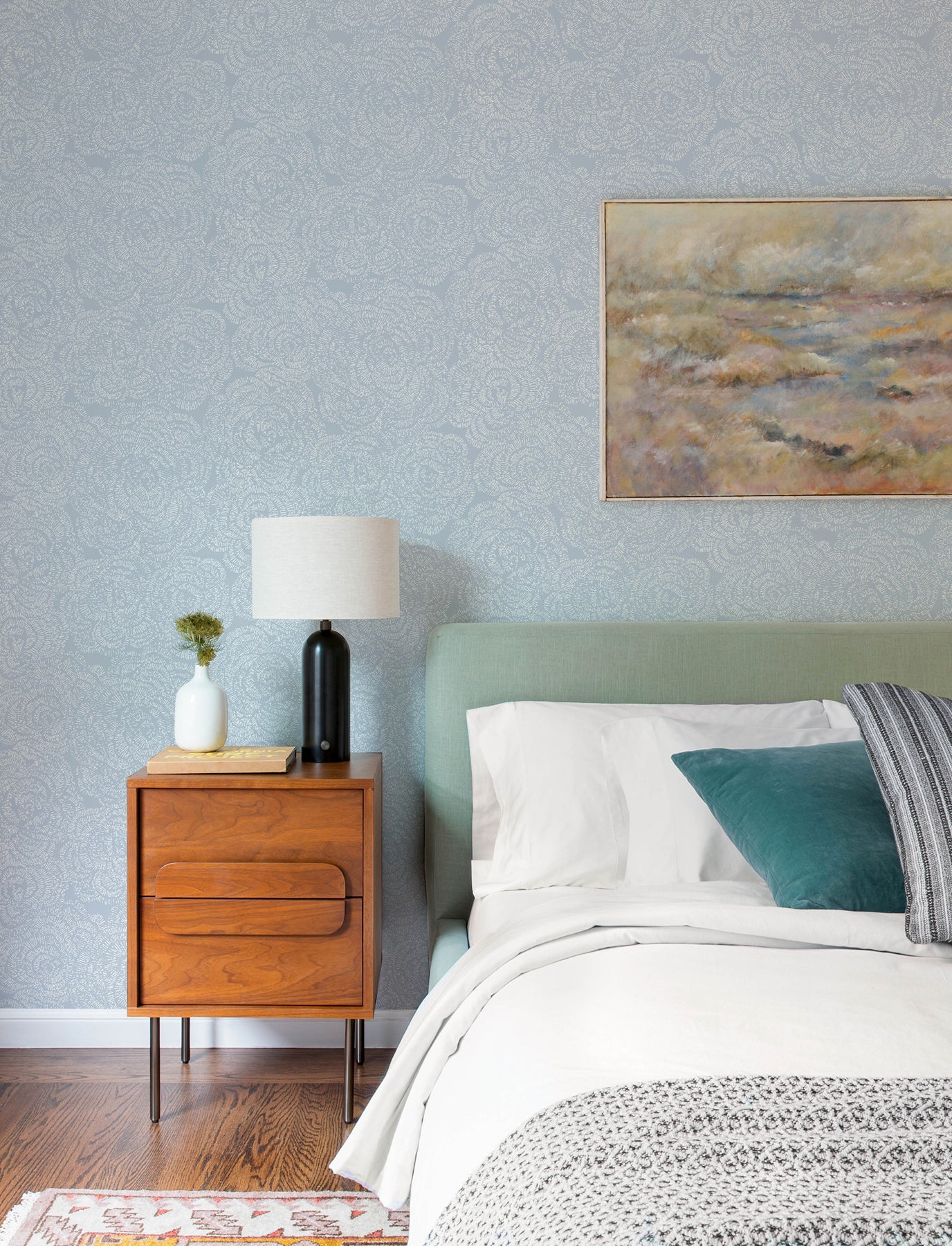 ambroise-light-blue-abstract-floral-wallpaper-york-wallcoverings-4197-27850 - York Wallcoverings Wallpaper