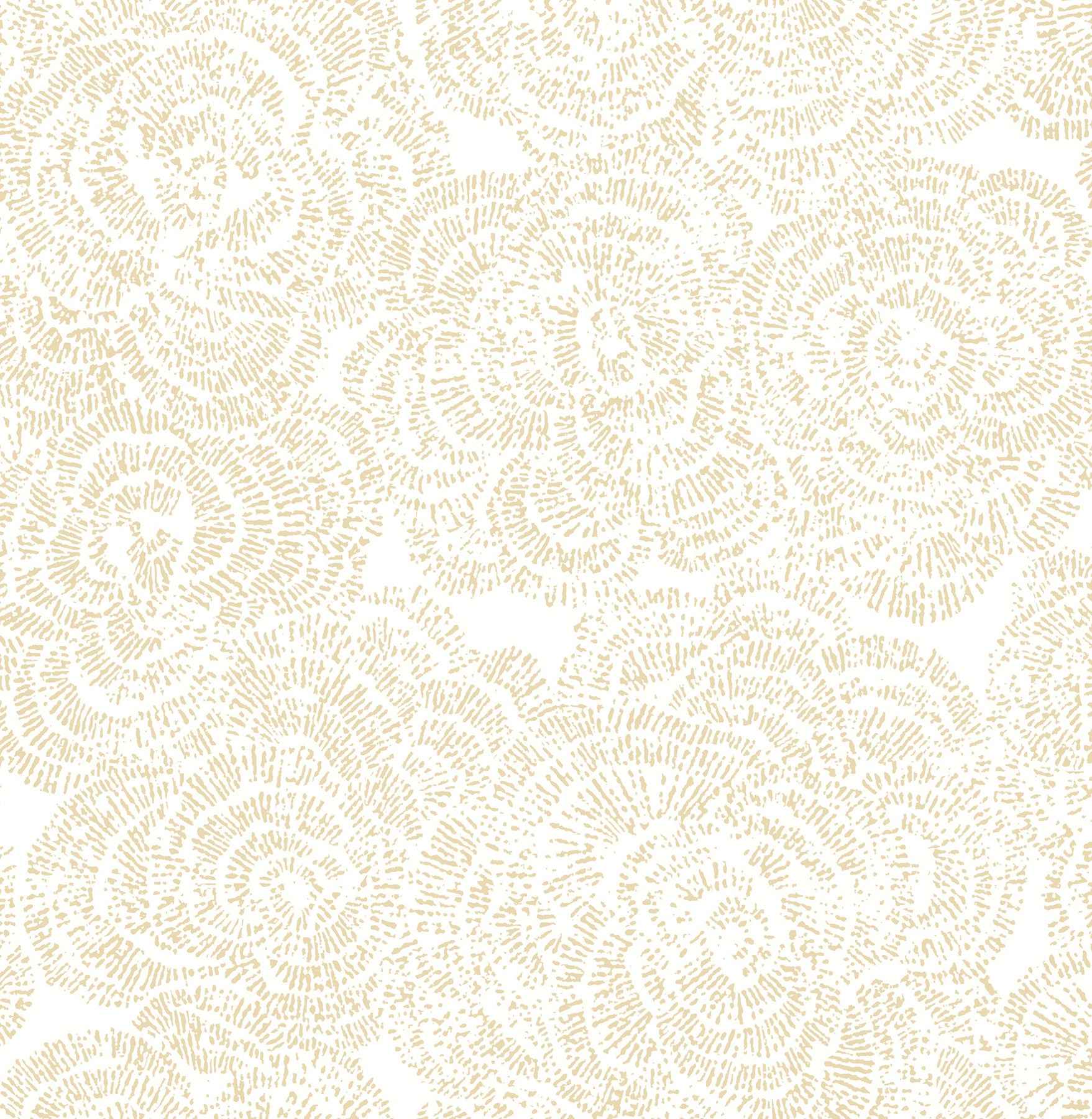 Ambroise Butter Abstract Floral Wallpaper - York Wallcoverings - 4197-27853 - York Wallcoverings Wallpaper