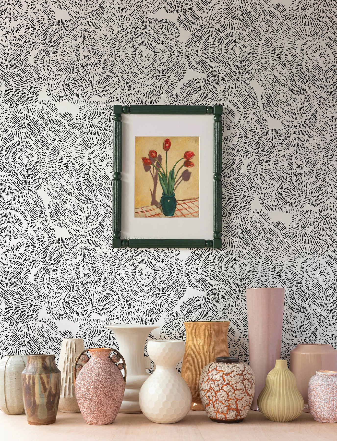 ambroise-black-abstract-floral-wallpaper-york-wallcoverings-4197-27854 - York Wallcoverings Wallpaper