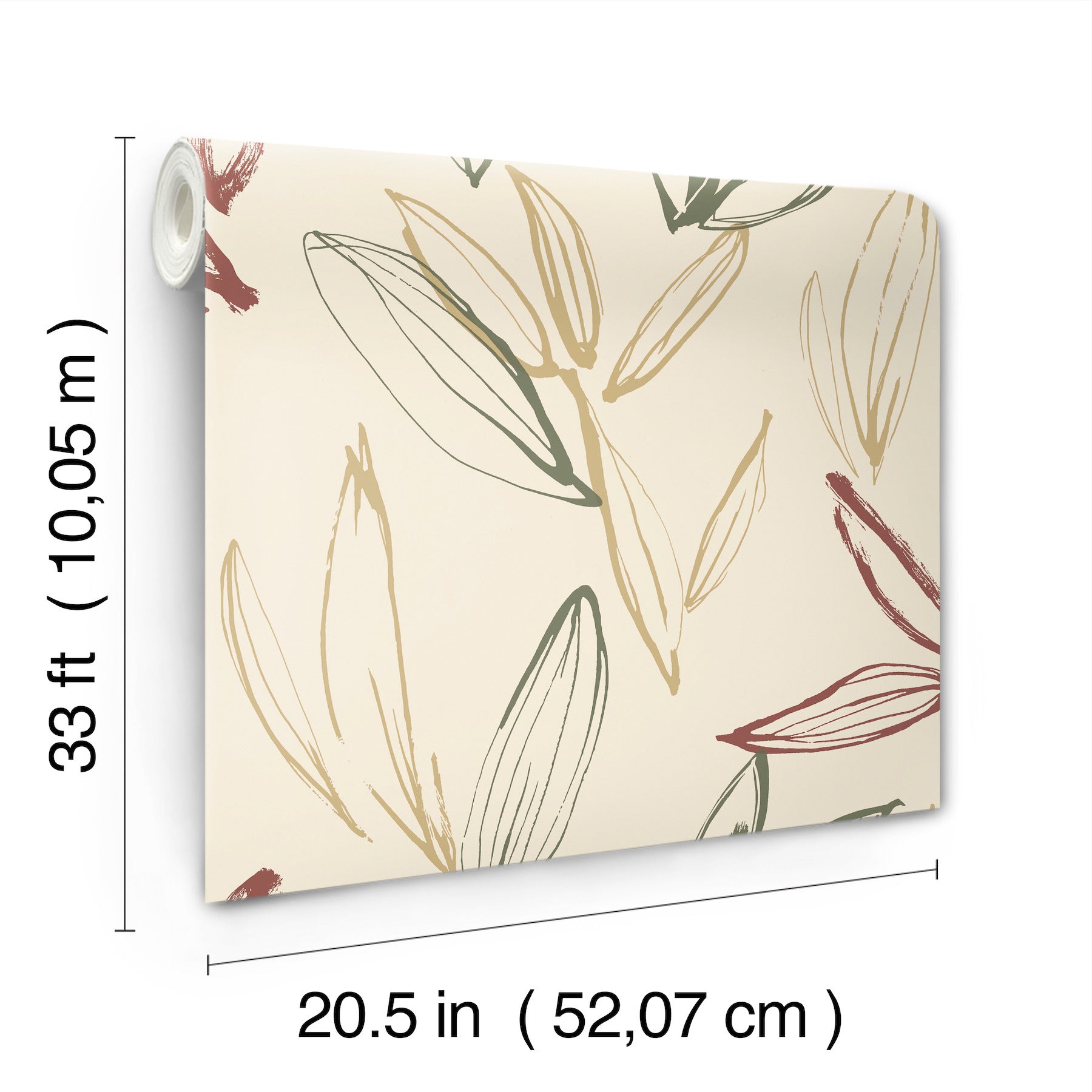 kenia-multicolor-leaf-toss-wallpaper-york-wallcoverings-4197-27858 - York Wallcoverings Wallpaper