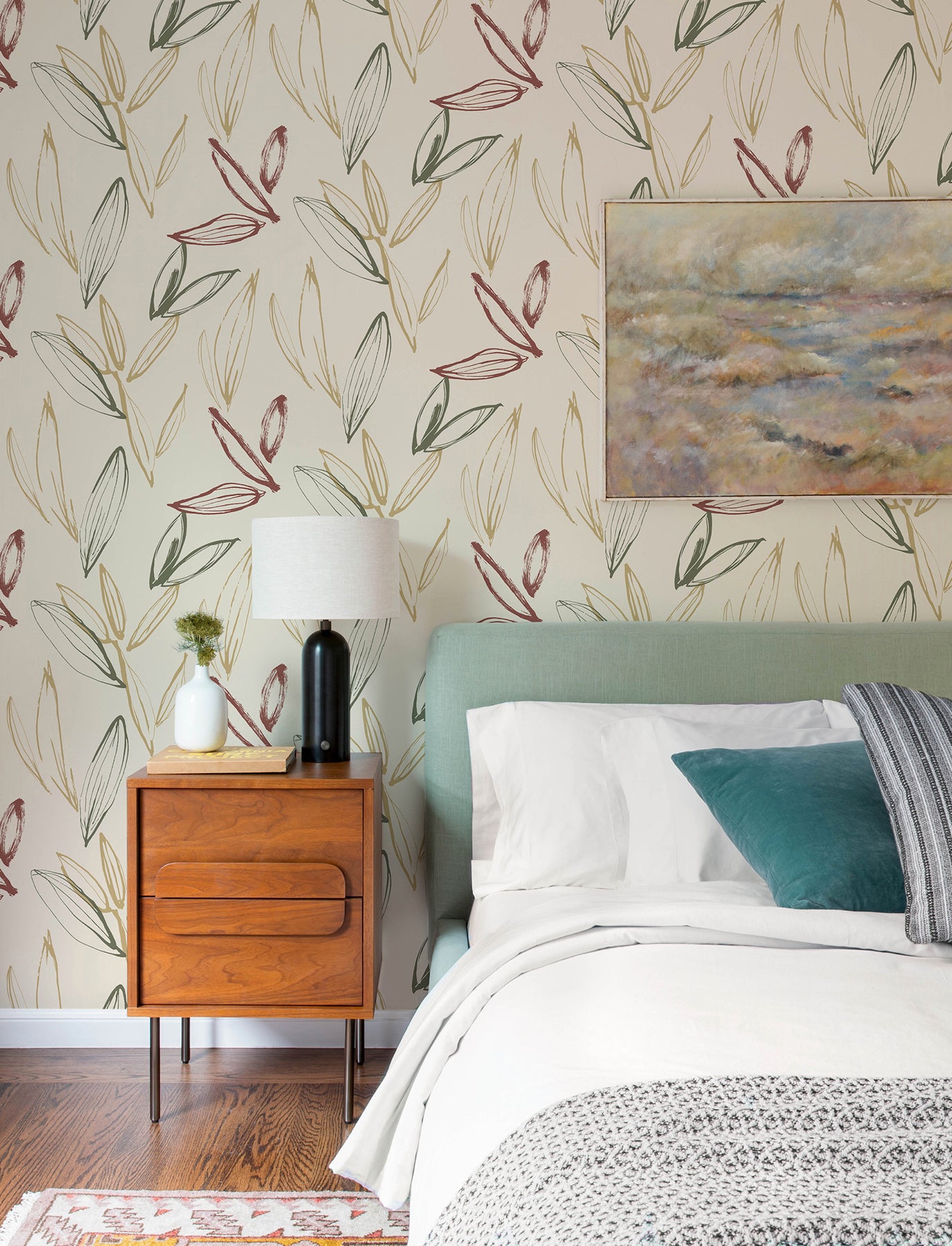 kenia-multicolor-leaf-toss-wallpaper-york-wallcoverings-4197-27858 - York Wallcoverings Wallpaper