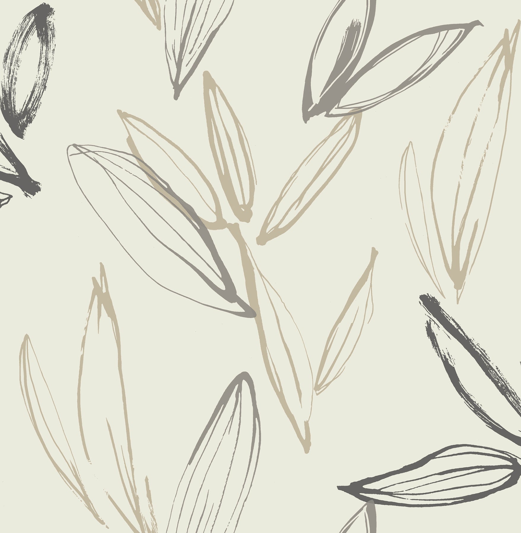kenia-neutral-leaf-toss-wallpaper-york-wallcoverings-4197-27859 - York Wallcoverings Wallpaper