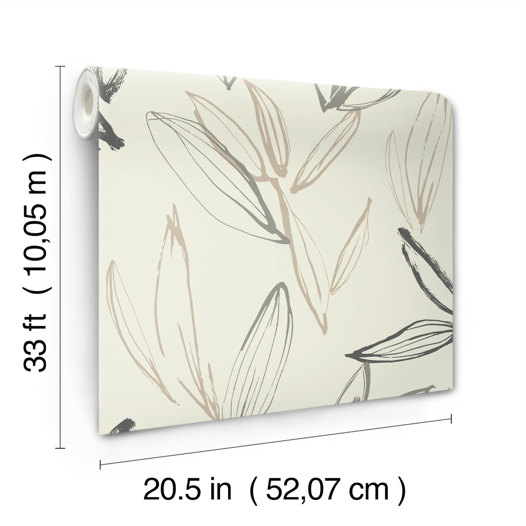 kenia-neutral-leaf-toss-wallpaper-york-wallcoverings-4197-27859 - York Wallcoverings Wallpaper