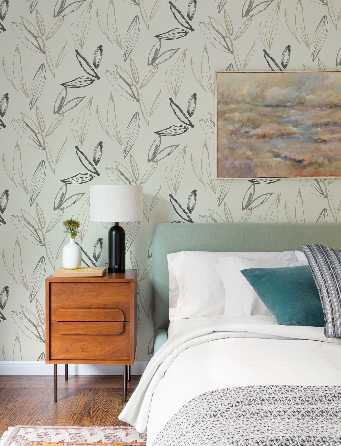 kenia-neutral-leaf-toss-wallpaper-york-wallcoverings-4197-27859 - York Wallcoverings Wallpaper