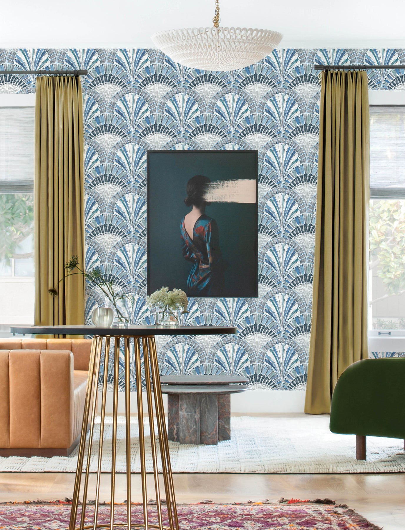 myla-blue-fanning-reeds-wallpaper-york-wallcoverings-4197-27861 - York Wallcoverings Wallpaper