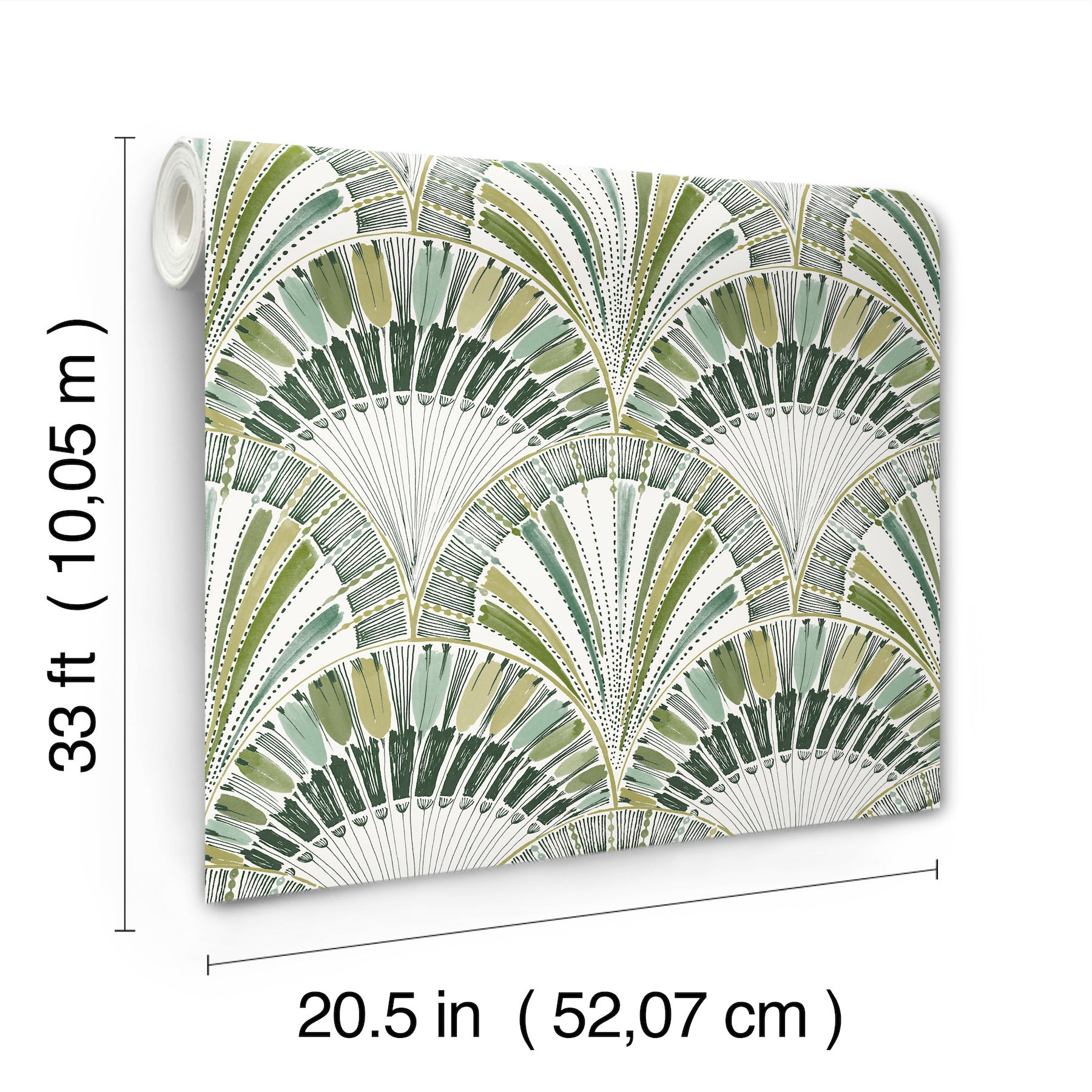 myla-green-fanning-reeds-wallpaper-york-wallcoverings-4197-27862 - York Wallcoverings Wallpaper