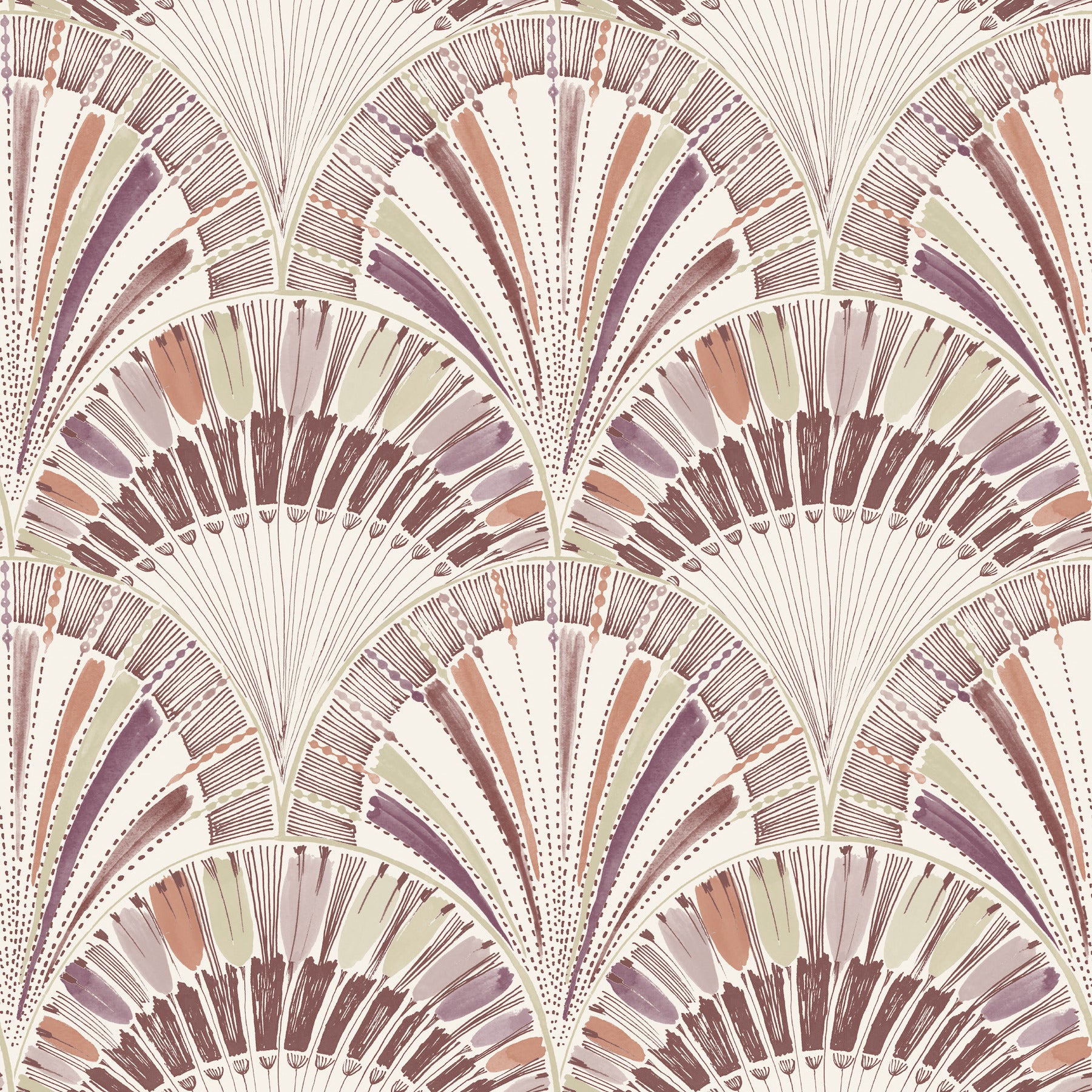myla-raspberry-fanning-reeds-wallpaper-york-wallcoverings-4197-27863 - York Wallcoverings Wallpaper