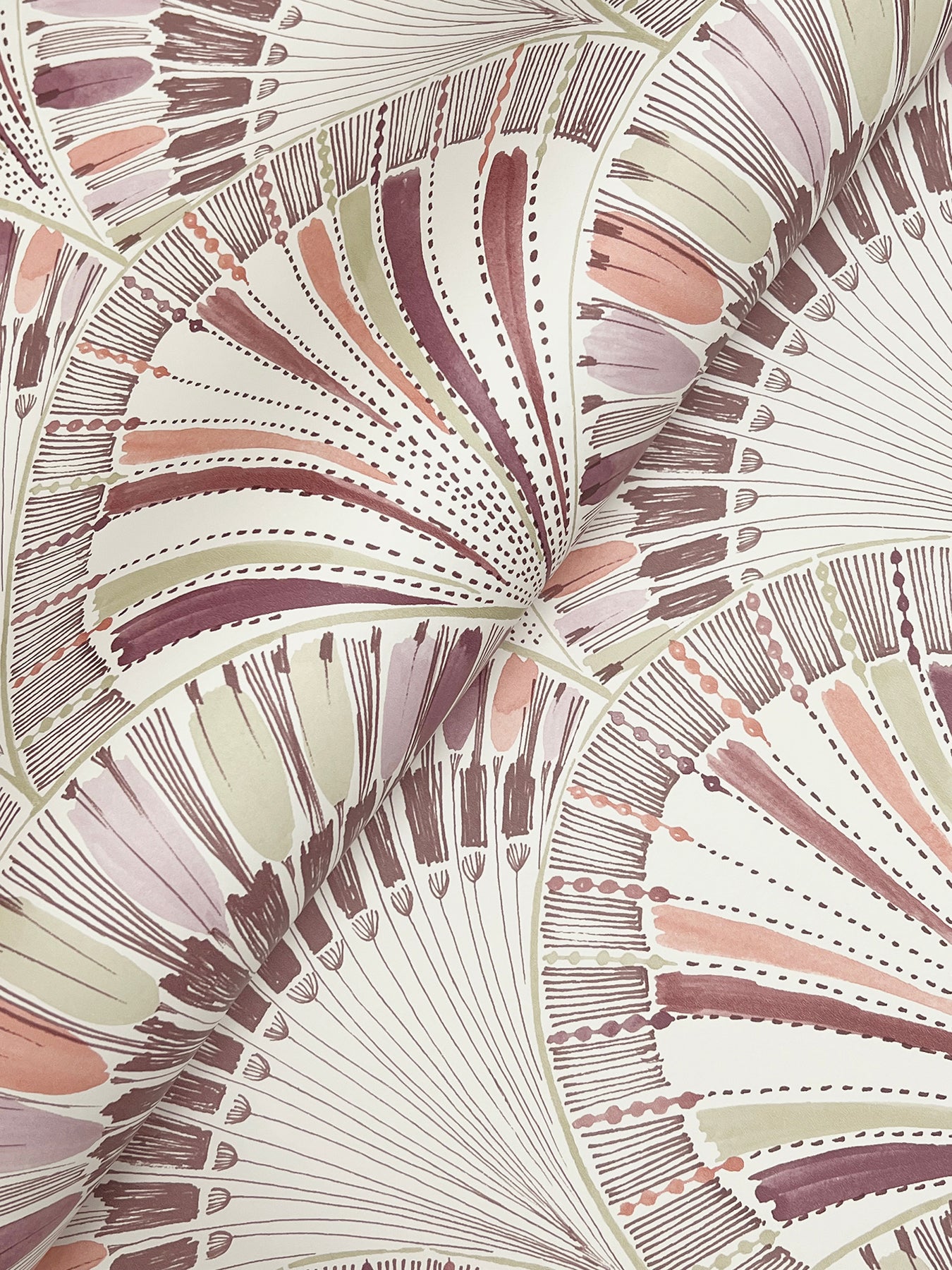 myla-raspberry-fanning-reeds-wallpaper-york-wallcoverings-4197-27863 - York Wallcoverings Wallpaper