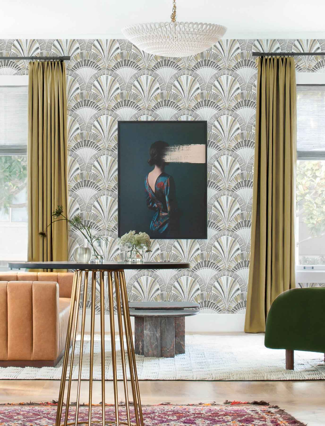 Myla Neutral Fanning Reeds Wallpaper - York Wallcoverings - 4197-27864 - York Wallcoverings Wallpaper