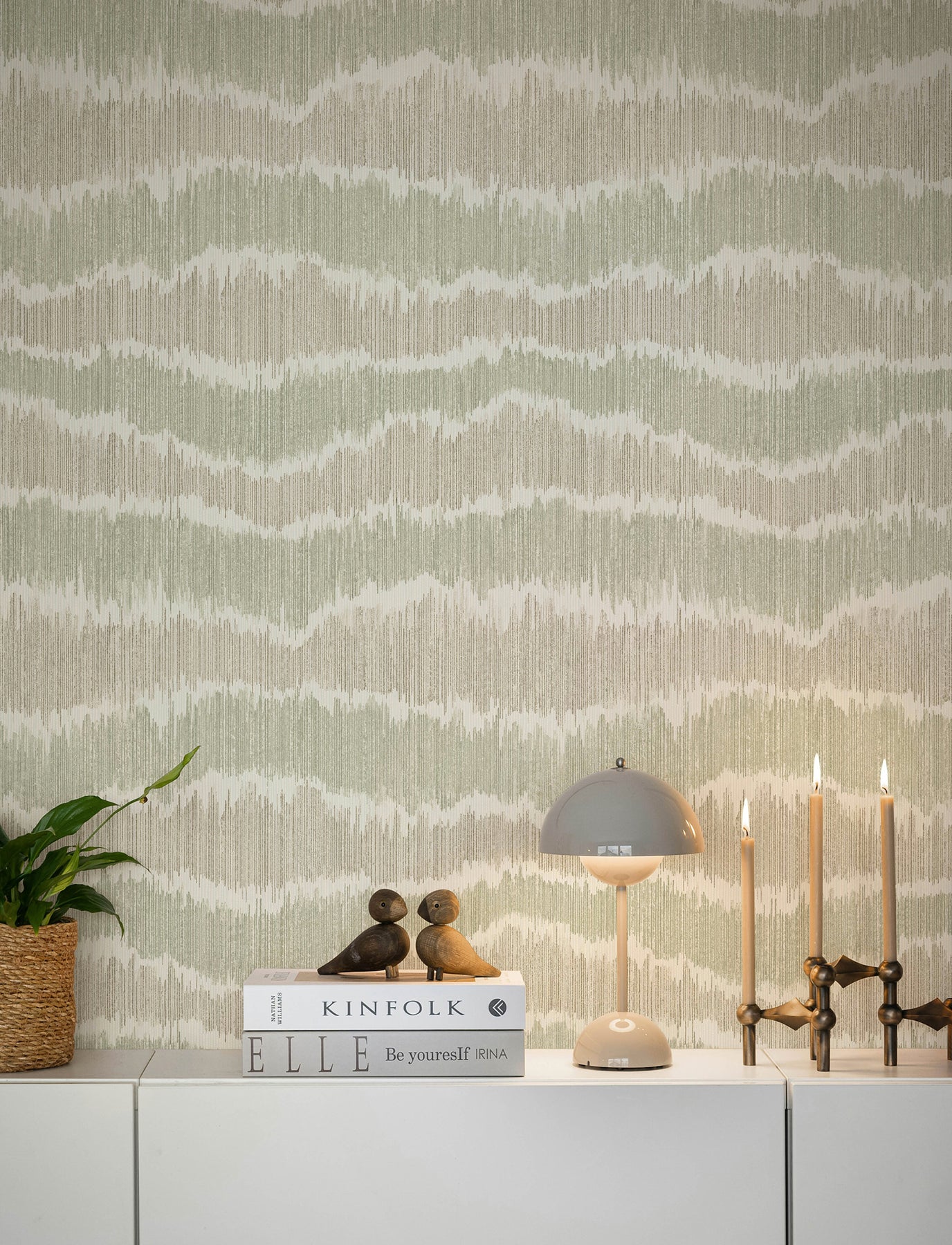 wiggle-green-ikat-stripe-wallpaper-york-wallcoverings-4197-27866 - York Wallcoverings Wallpaper
