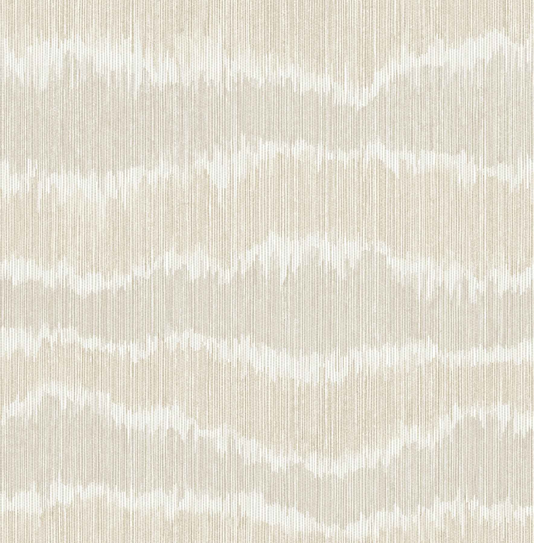 Wiggle Neutral Ikat Stripe Wallpaper - York Wallcoverings - 4197-27867 - York Wallcoverings Wallpaper