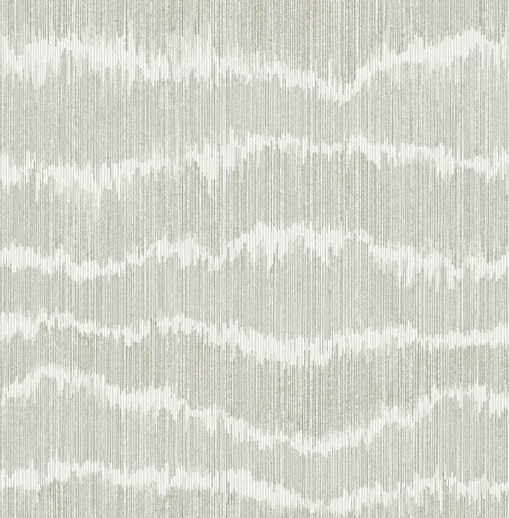 Wiggle Grey Ikat Stripe Wallpaper - York Wallcoverings - 4197-27868 - York Wallcoverings Wallpaper