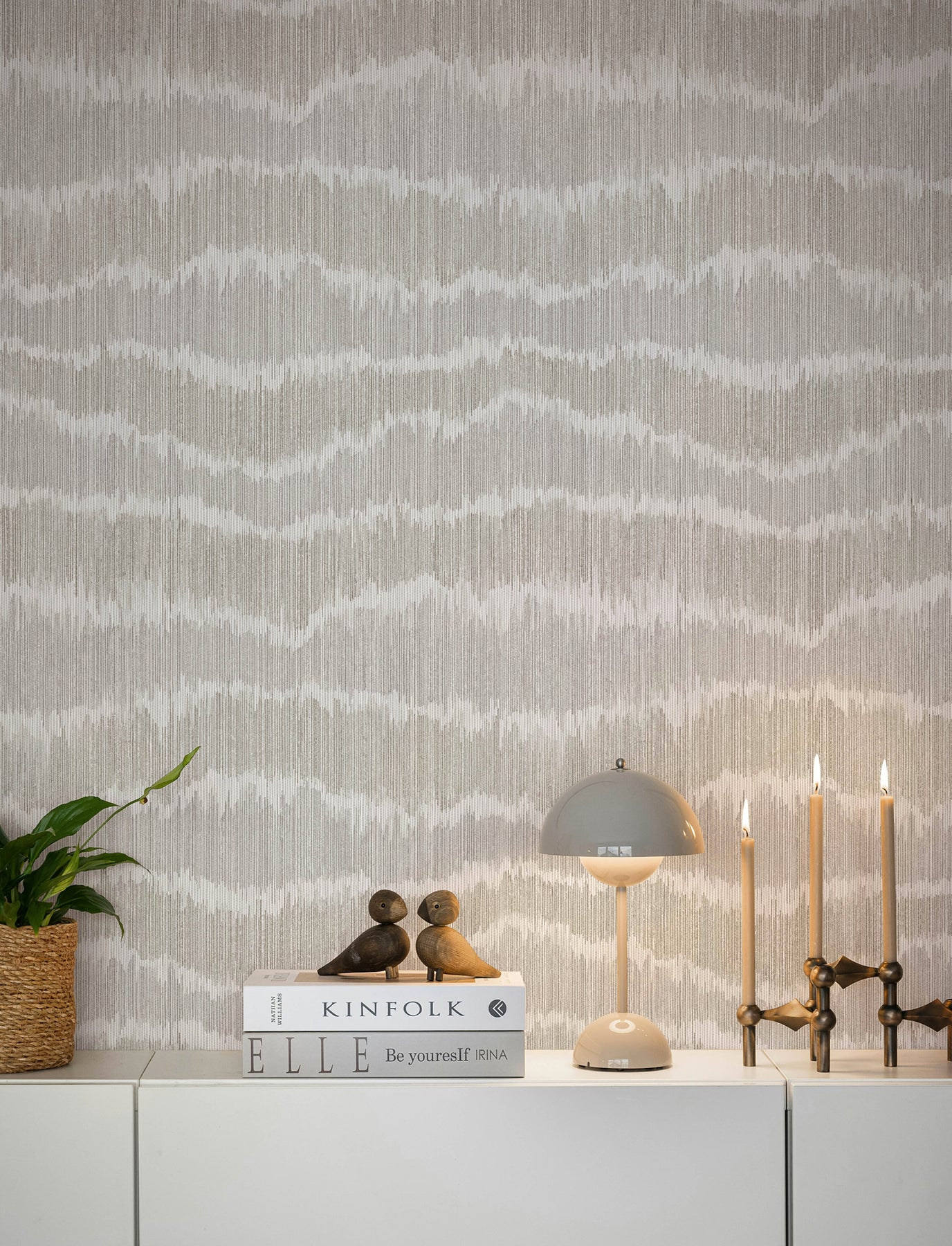 wiggle-grey-ikat-stripe-wallpaper-york-wallcoverings-4197-27868 - York Wallcoverings Wallpaper