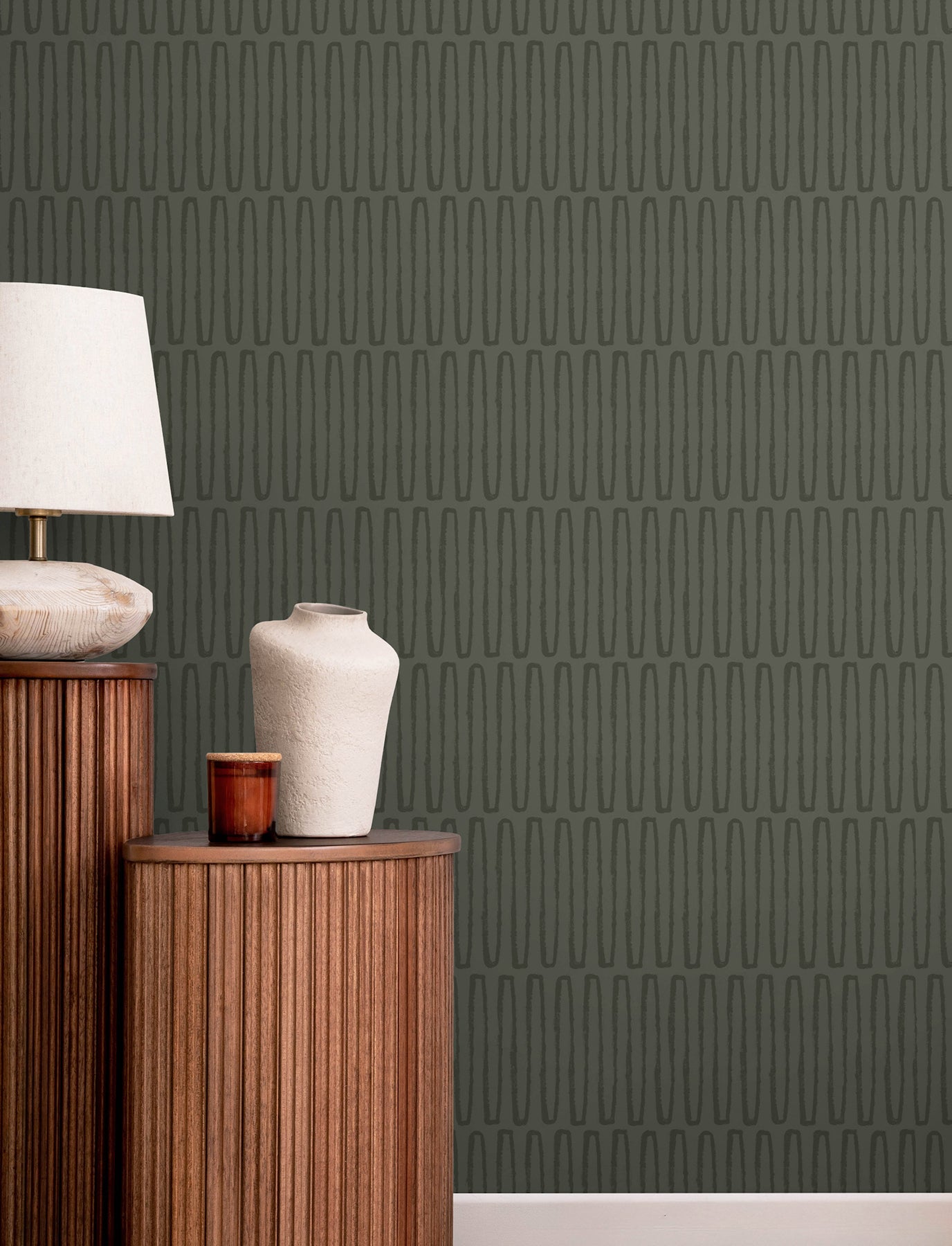 lars-green-retro-wave-wallpaper-york-wallcoverings-4197-27869 - York Wallcoverings Wallpaper