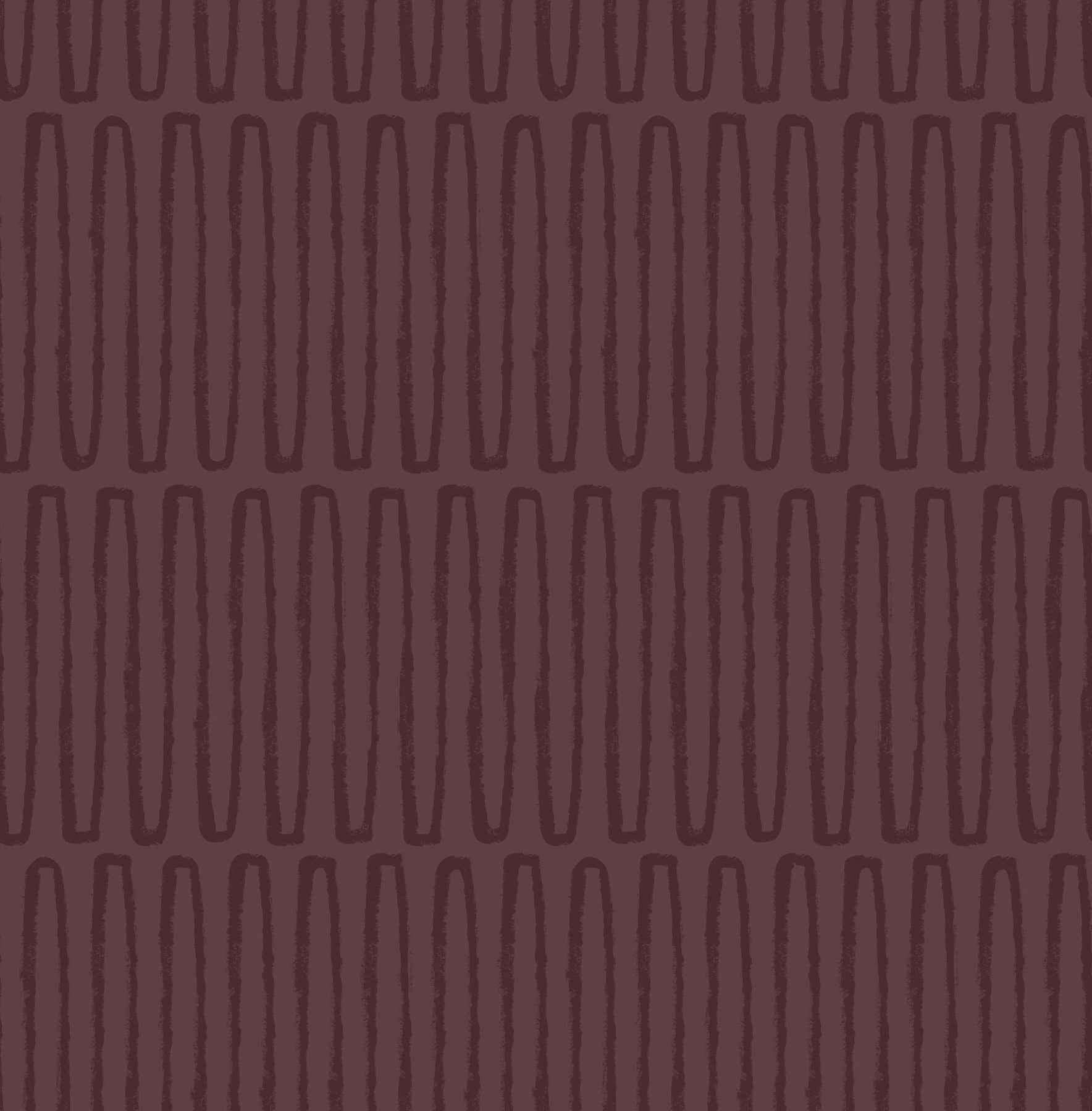 Lars Merlot Retro Wave Wallpaper - York Wallcoverings - 4197-27870 - York Wallcoverings Wallpaper