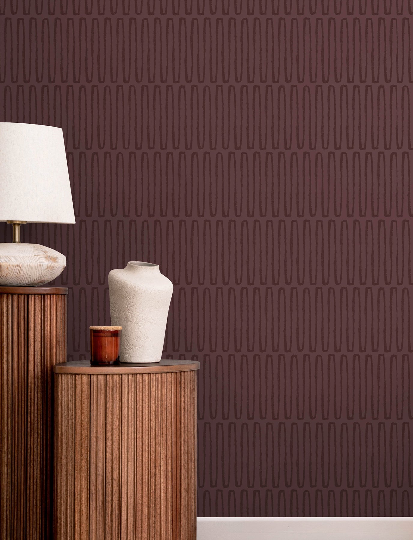 lars-merlot-retro-wave-wallpaper-york-wallcoverings-4197-27870 - York Wallcoverings Wallpaper