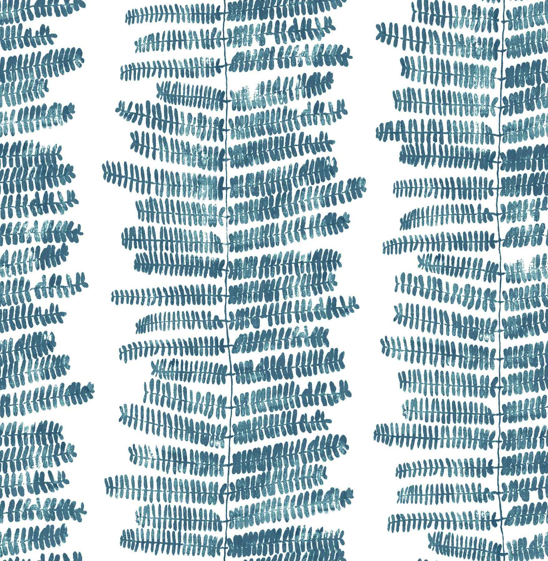 Lumis Blue Fern Stripe Wallpaper - York Wallcoverings - 4197-27876 - York Wallcoverings Wallpaper