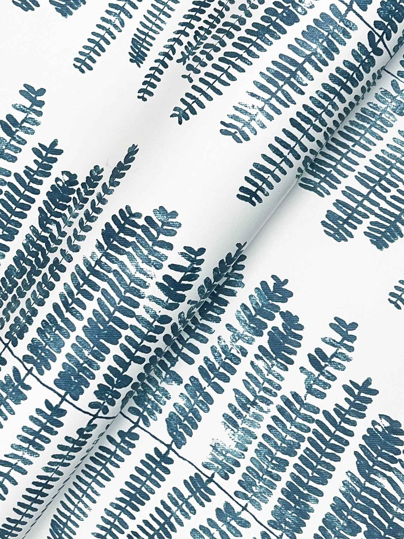 Lumis Blue Fern Stripe Wallpaper - York Wallcoverings - 4197-27876 - York Wallcoverings Wallpaper