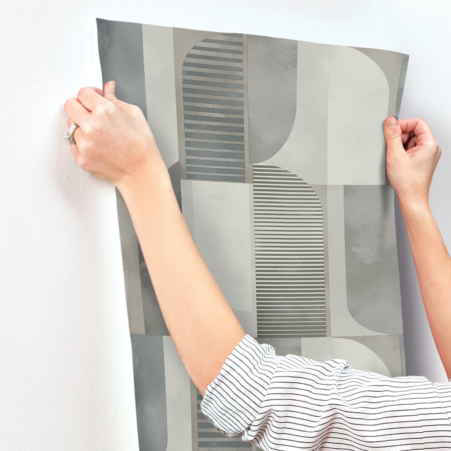 otto-slate-abstract-geometric-wallpaper-york-wallcoverings-4197-27883 - York Wallcoverings Wallpaper