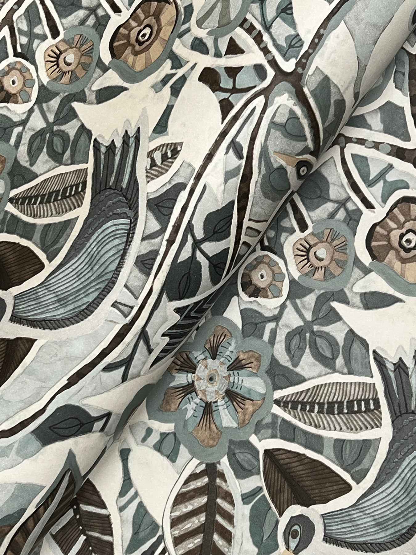 Manette Slate Birds in the Bush Wallpaper - York Wallcoverings - 4197-27886 - York Wallcoverings Wallpaper