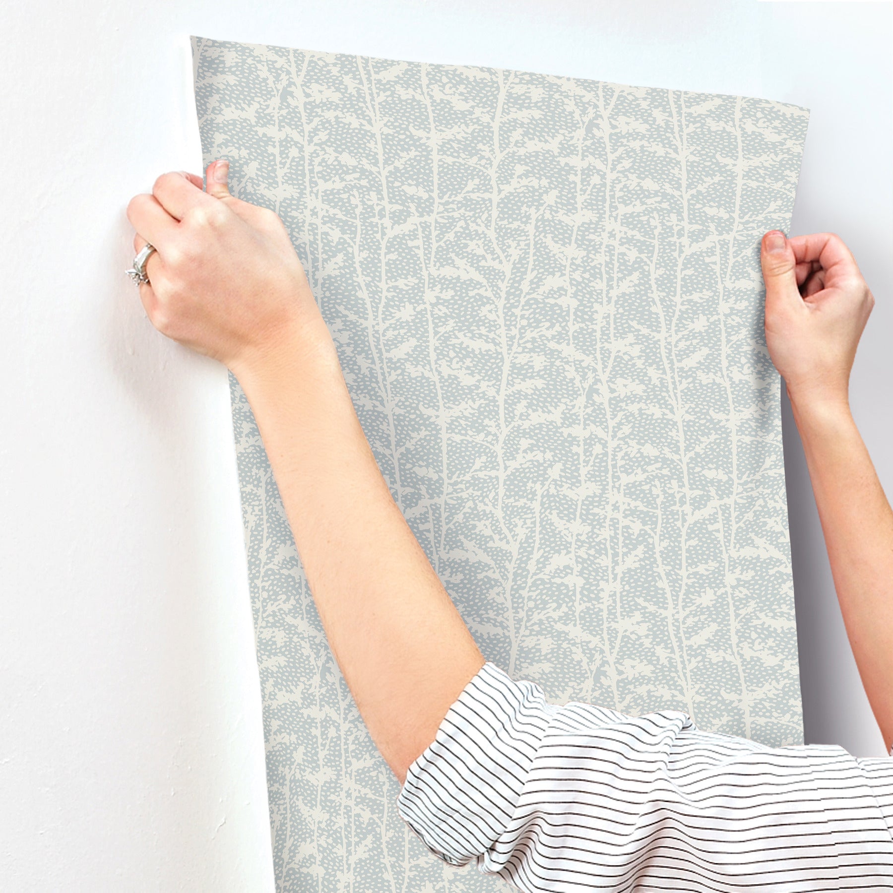 layton-light-blue-climbing-vines-wallpaper-york-wallcoverings-4197-83750 - York Wallcoverings Wallpaper