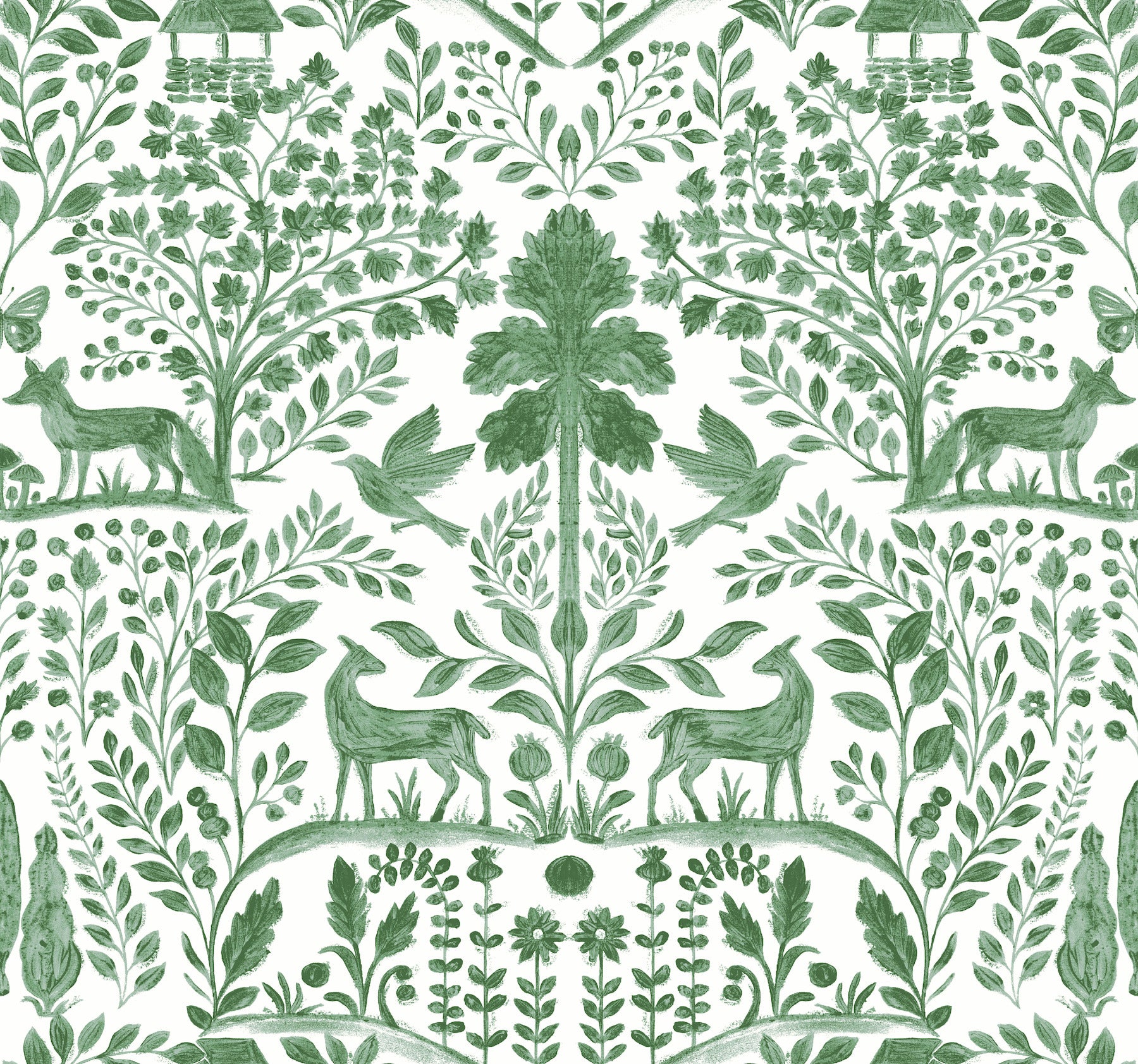 anoki-green-scenic-woodlands-wallpaper-york-wallcoverings-4197-83755 - York Wallcoverings Wallpaper