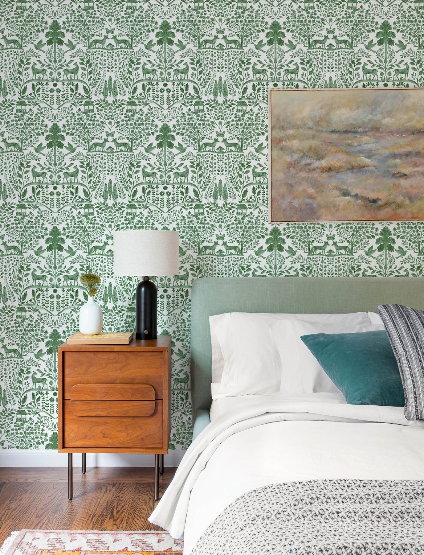 anoki-green-scenic-woodlands-wallpaper-york-wallcoverings-4197-83755 - York Wallcoverings Wallpaper