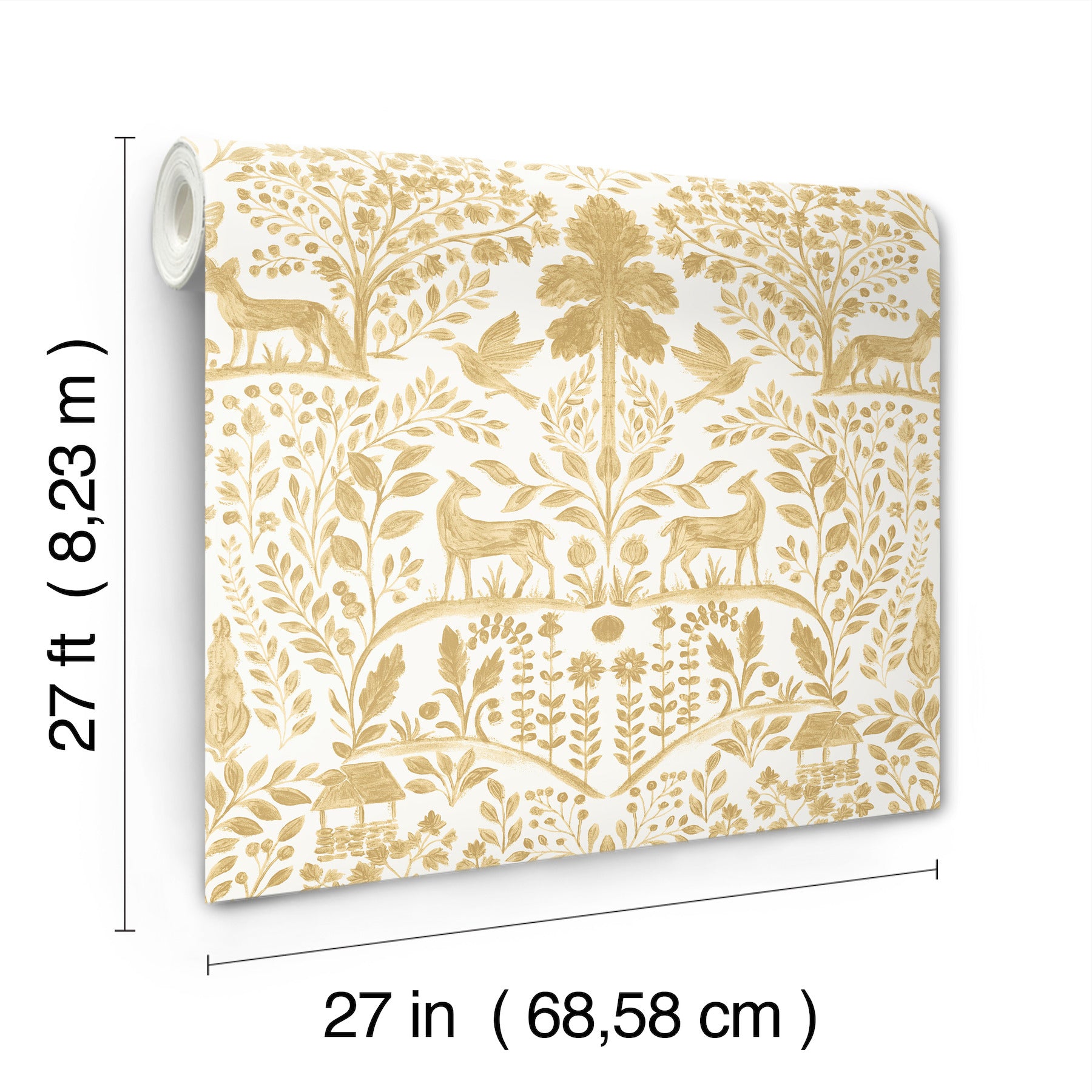anoki-yellow-scenic-woodlands-wallpaper-york-wallcoverings-4197-83756 - York Wallcoverings Wallpaper