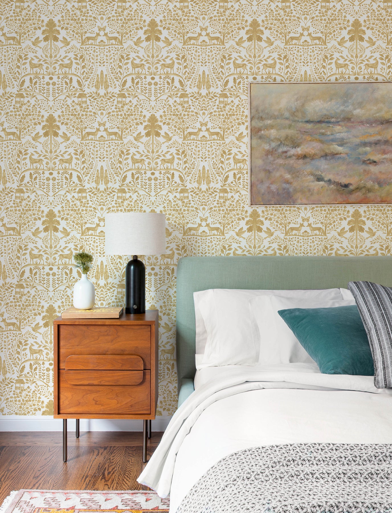 anoki-yellow-scenic-woodlands-wallpaper-york-wallcoverings-4197-83756 - York Wallcoverings Wallpaper