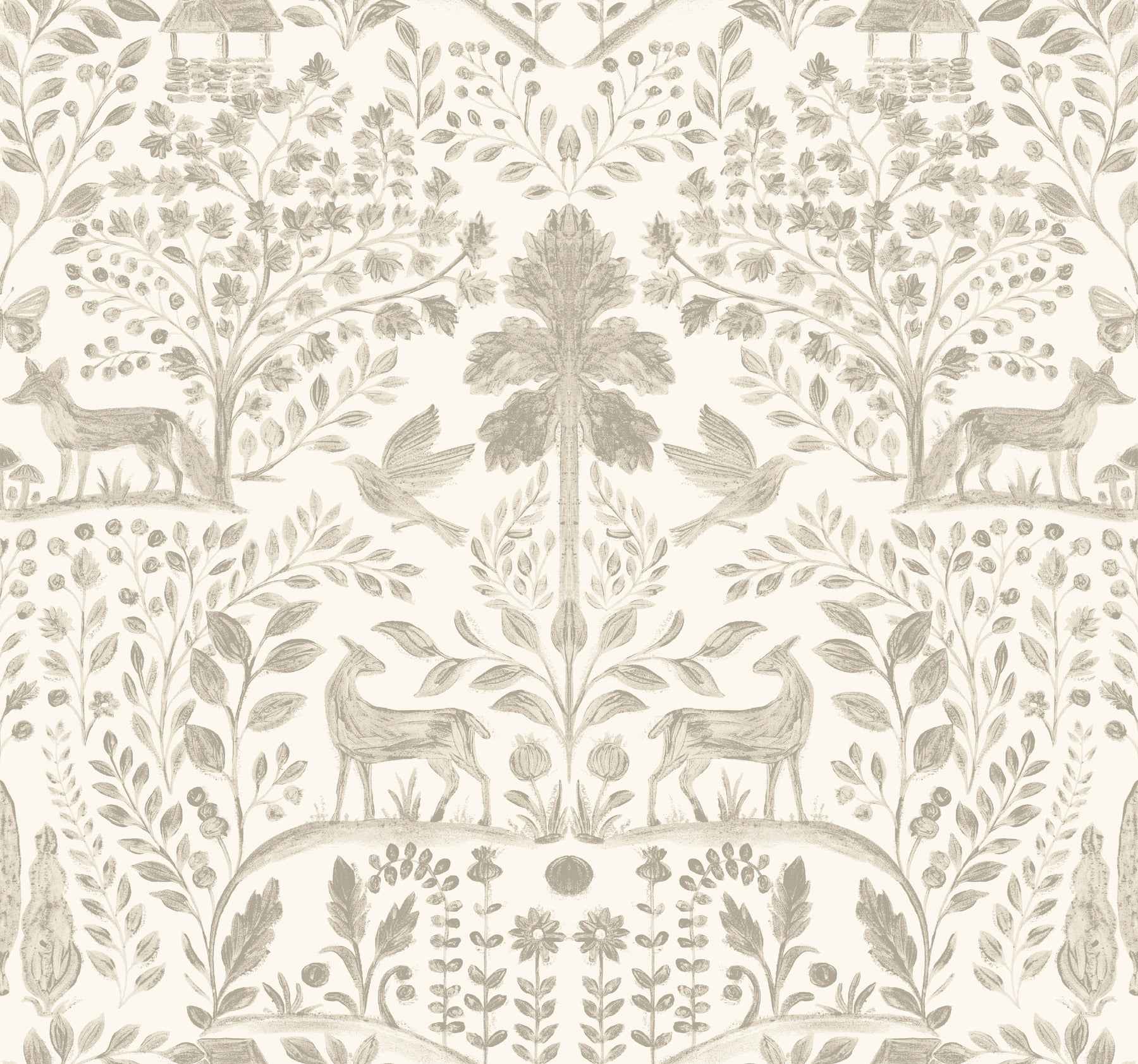 Anoki Beige Scenic Woodlands Wallpaper - York Wallcoverings - 4197-83757