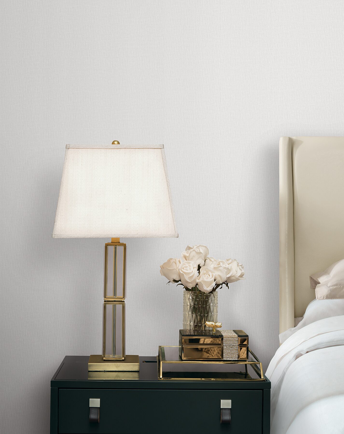 ripple-effect-dove-petite-ogee-wallpaper-york-wallcoverings-cod0618 - York Wallcoverings Wallpaper