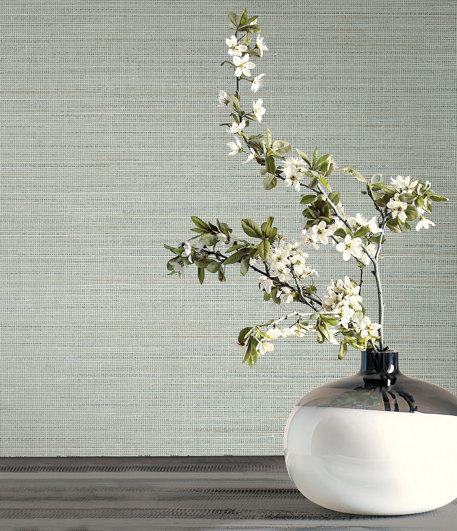 drift-weave-aqua-textured-wallpaper-york-wallcoverings-cod0632 - York Wallcoverings Wallpaper
