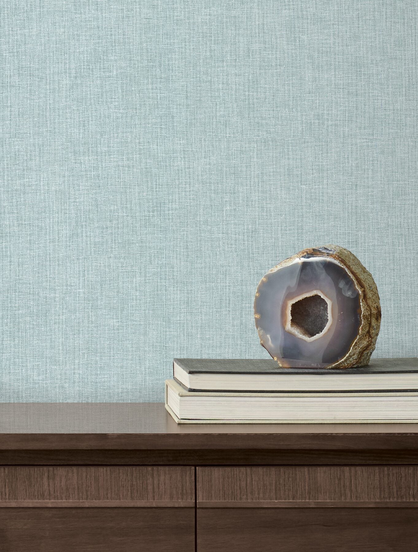 loominosity-light-blue-faux-linen-wallpaper-york-wallcoverings-cod0644n - York Wallcoverings Wallpaper