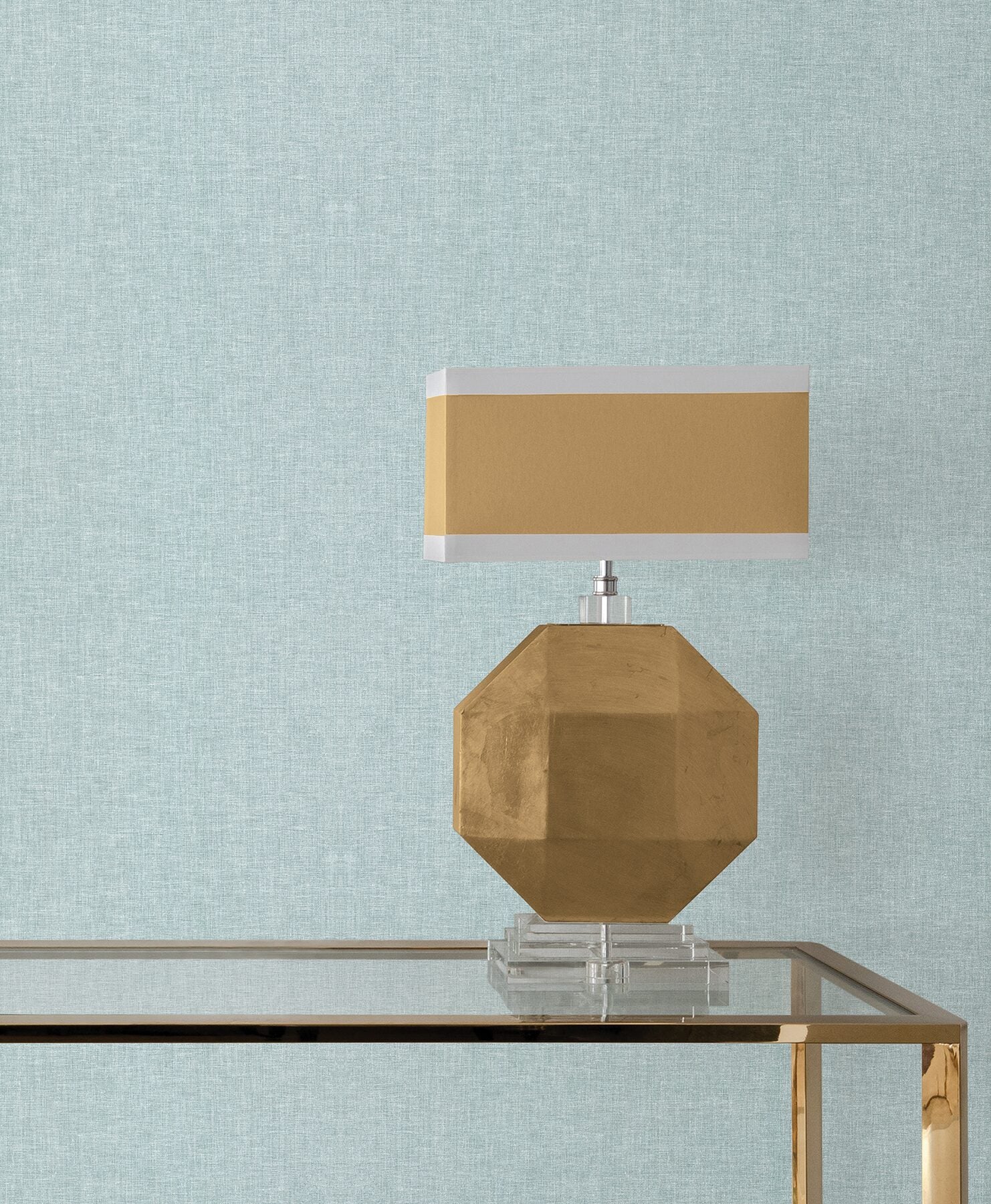 loominosity-light-blue-faux-linen-wallpaper-york-wallcoverings-cod0644n - York Wallcoverings Wallpaper