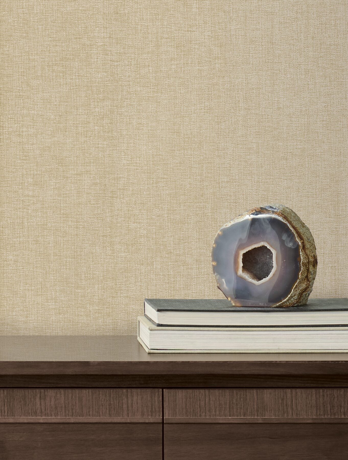 loominosity-khaki-faux-linen-wallpaper-york-wallcoverings-cod0645n - York Wallcoverings Wallpaper