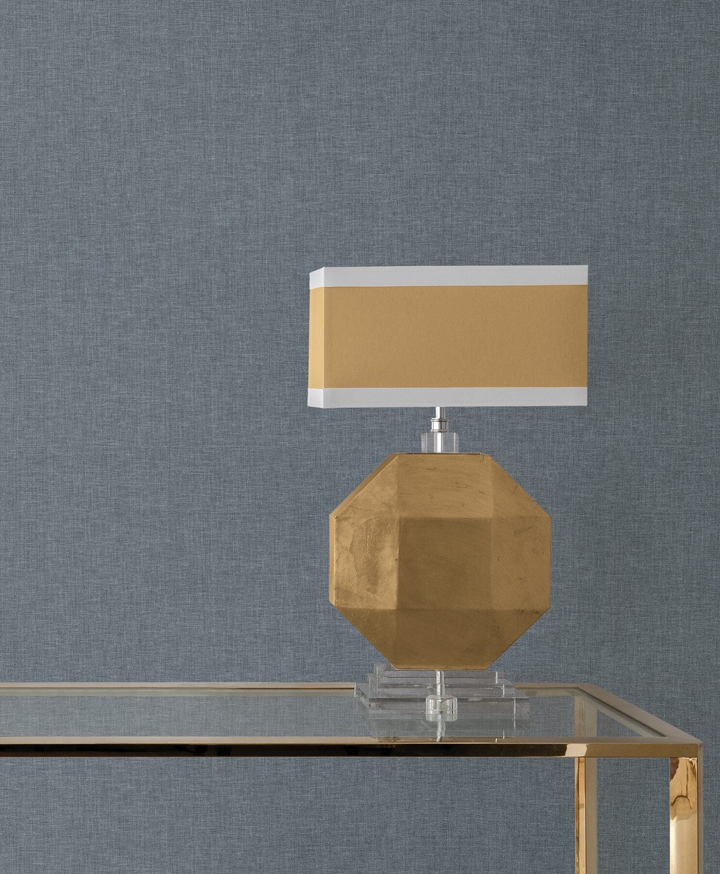 loominosity-slate-faux-linen-wallpaper-york-wallcoverings-cod0646n - York Wallcoverings Wallpaper