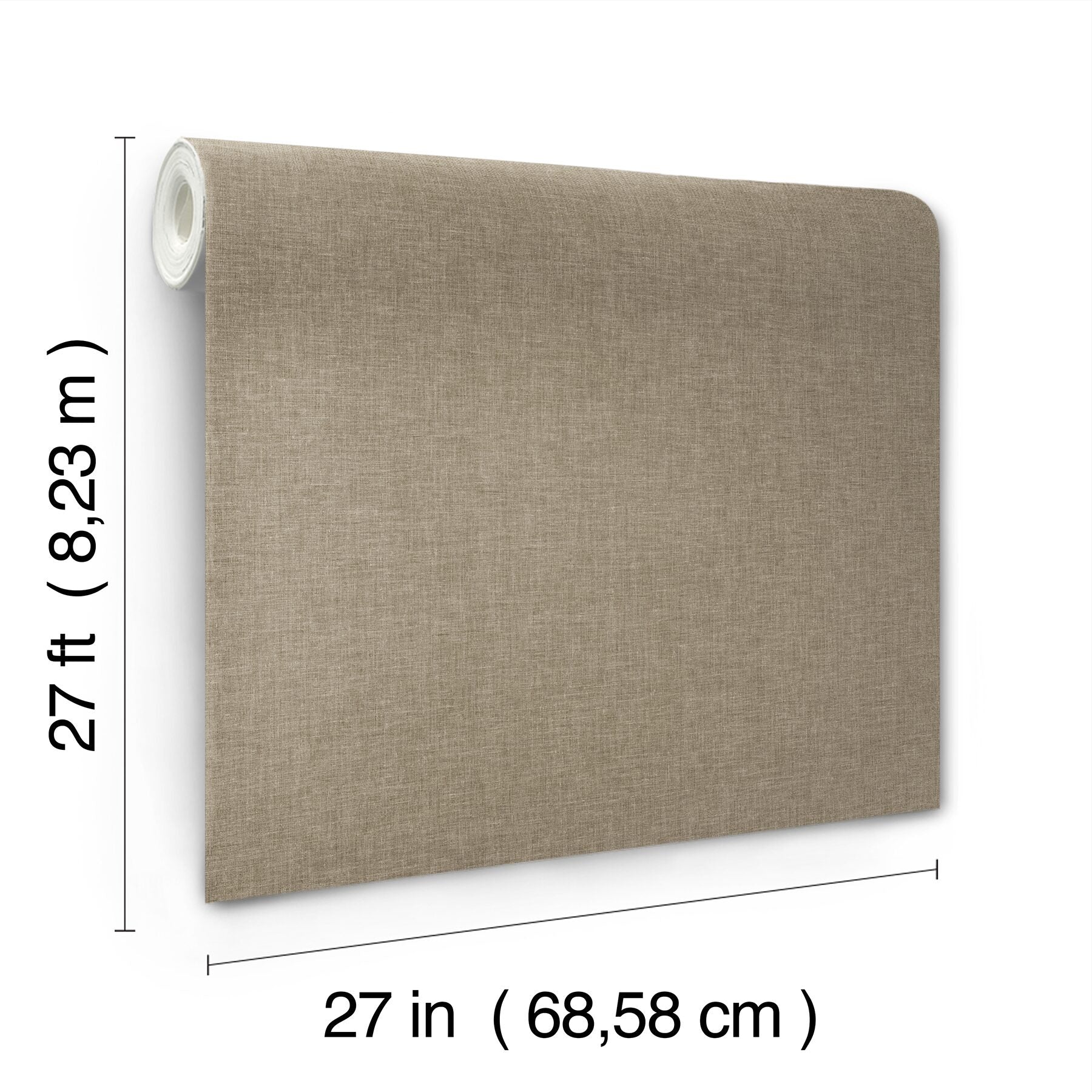 loominosity-neutral-faux-linen-wallpaper-york-wallcoverings-cod0650n - York Wallcoverings Wallpaper