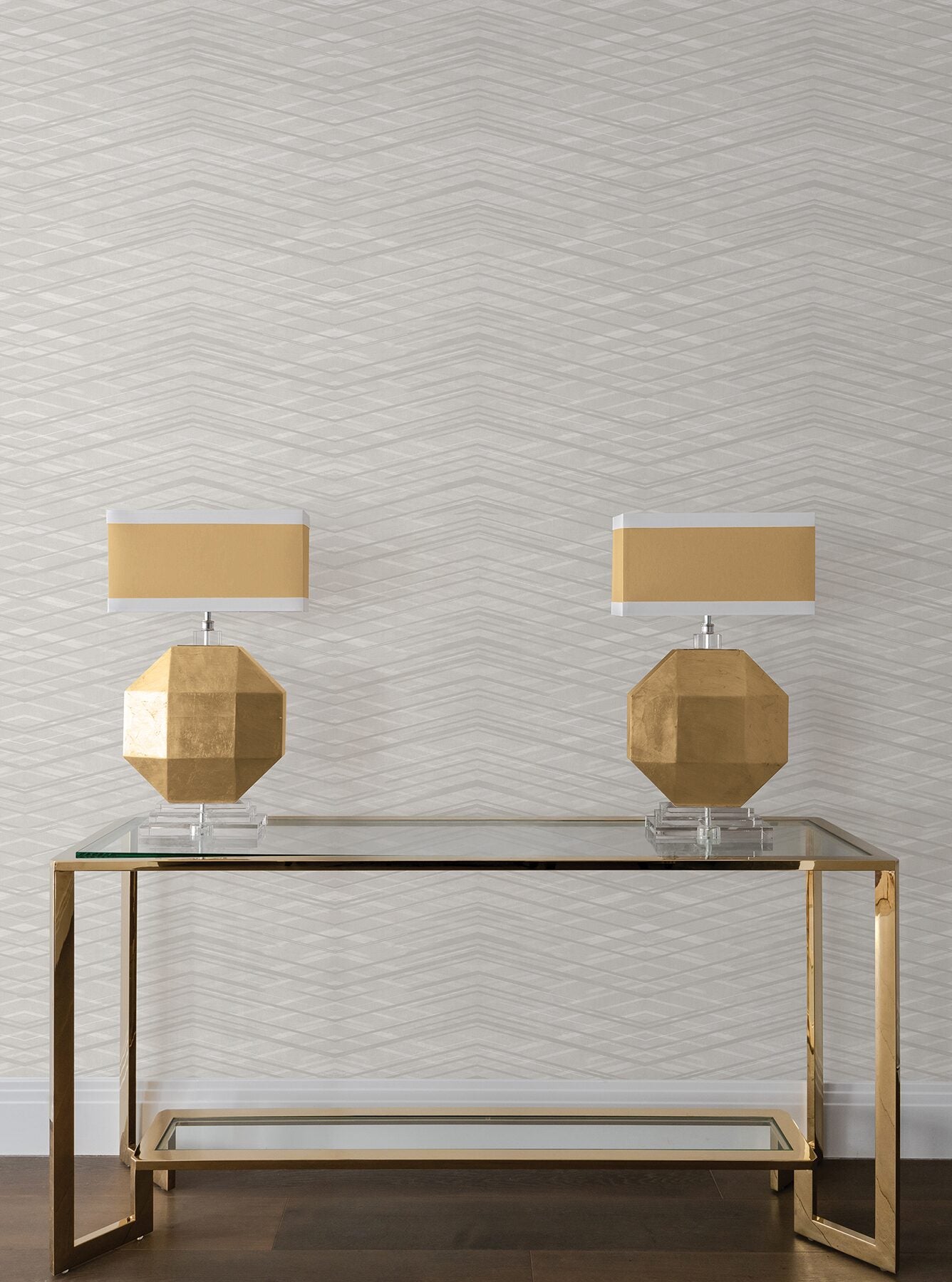 focal-point-light-grey-chevron-wallpaper-york-wallcoverings-cod0658 - York Wallcoverings Wallpaper